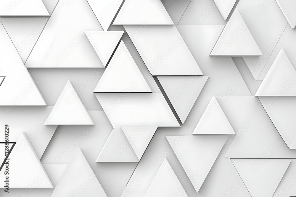 Poster abstract white triangle pattern background