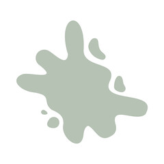 Abstract green blob shape icon
