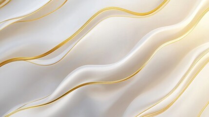Obraz premium Elegant wave pattern with golden accents.