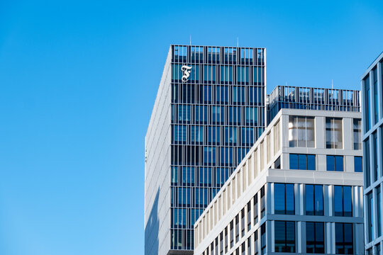 Frankfurter Allgemeine Zeitung building, German FAZ company, daily news in maintaining, urgency and immediacy, Frankfurt - January, 19, 2025