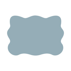 Abstract gray blob shape icon