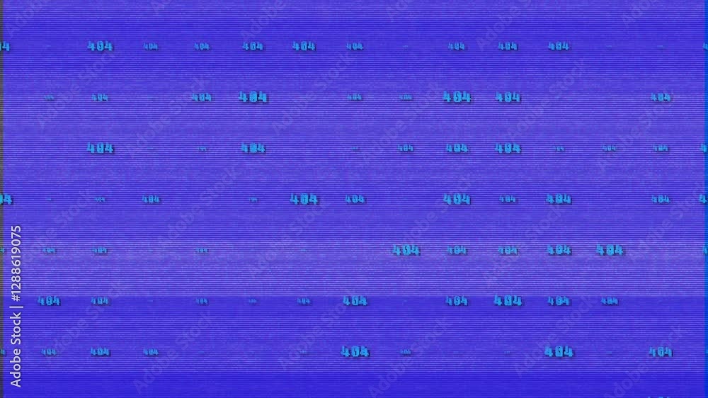 Poster error 404 glitch banner. error 404 with glitch effect.