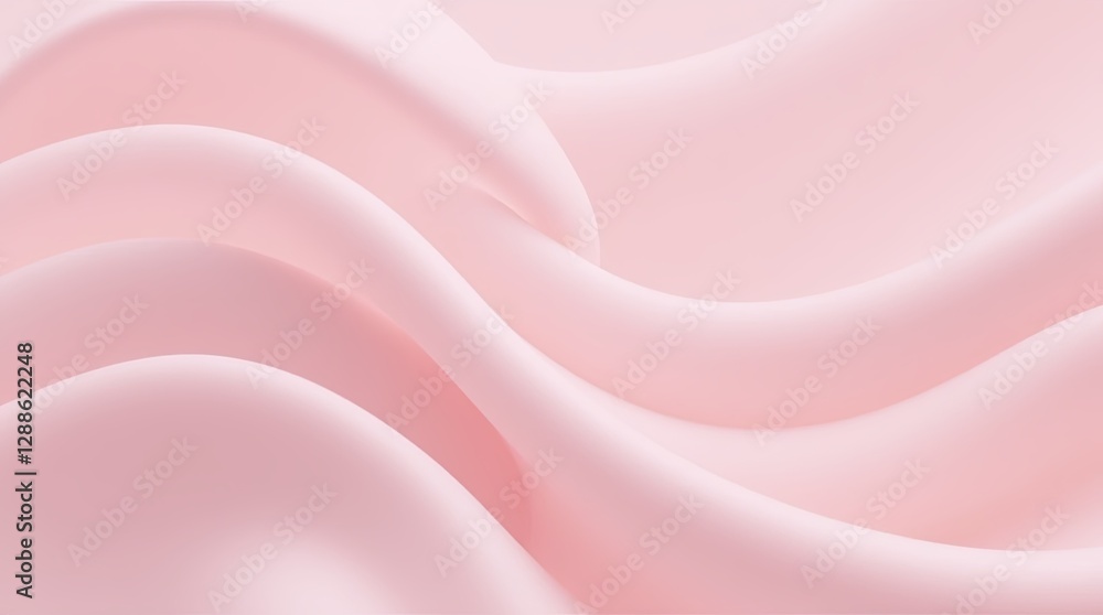 Aufkleber a pink fabric with a wave pattern