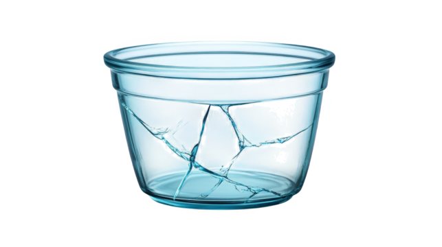 Shattered remnants, a closeup of broken fragments within glass, symbolizing fragility and disruption
