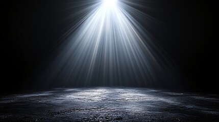 Spotlight on dark stage, empty space. Background use