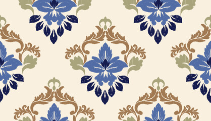 geometric ethnic vintage texture vector art design. textile fashion pattern line ikat seamless pattern and batik fabric texture asian background wallpaper geometry indian. Ethnic abstract ikat art .
