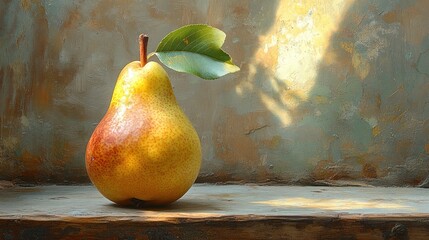 Rustic pear still life in sunlight © Erisna Yolanda