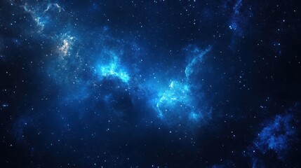 Obraz premium Cosmic Nebula Cloud Formation in Deep Space. Possible Use Science Background, Space Exploration