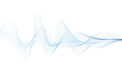 Sound wave abstract background. Audio waveform vector illustration. Wave of musical soundtrack for record