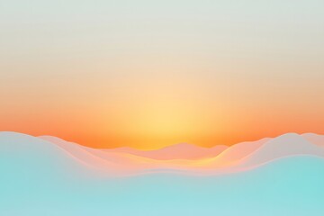 Soft gradients blend in serene horizon, evoking calm and tranqui