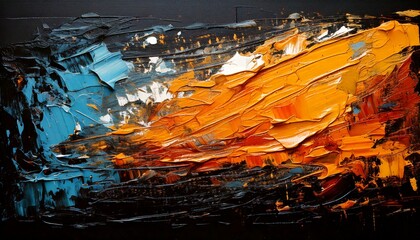 Abstract oil paint texture on canvas , background