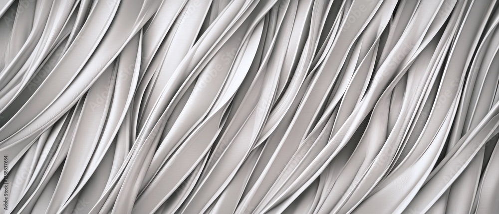 Poster abstract wavy texture in shades of gray, creating a smooth and modern background design