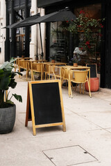 Blank Chalkboard Sign