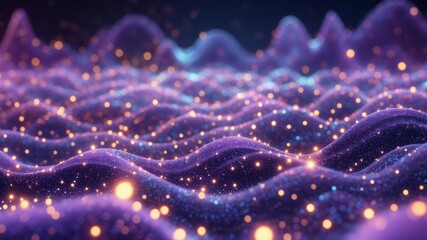 A mesmerizing, futuristic 3D rendered background with a dominant purple hue