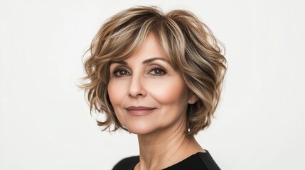 Fototapeta premium Classy Mid-Length Chop for Older Women