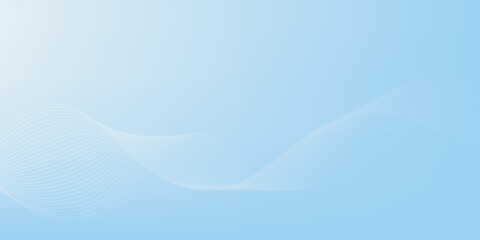 Modern background. Blue and white gradation. Geometric wave effect