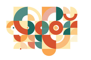 Ethnic abstract geometric background, ceramic look like colors traditional tribal motif, modular mosaic tiles pattern.