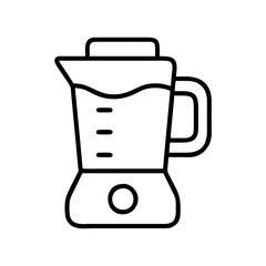 blender jar icon, blender jar line art - simple line art of blender jar, perfect for blender jar logos and icons