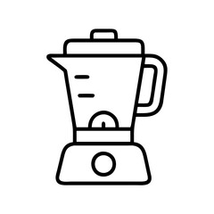 blender icon, blender line art - simple line art of blender, perfect for blender logos and icons