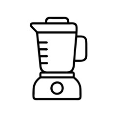 blender jar icon, blender jar line art - simple line art of blender jar, perfect for blender jar logos and icons