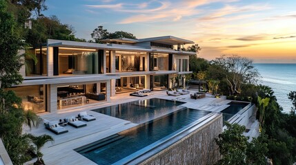 Fototapeta premium Large luxurious villa.