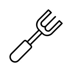 fork icon, fork line art - simple line art of fork, perfect for fork logos and icons