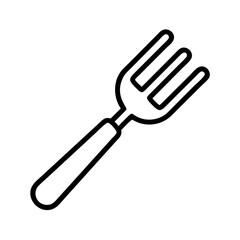 fork icon, fork line art - simple line art of fork, perfect for fork logos and icons