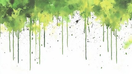 Fototapeta premium A stark white studio background, punctuated by vertical lines of vibrant green, creating a sense of depth and texture, perfect for product photography or graphic design elements. 
