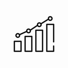 statistics icon vector sign
