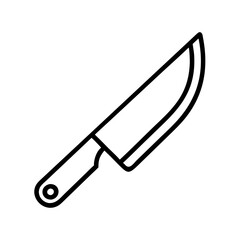 knife icon, knife line art - simple line art of knife, perfect for knife logos and icons