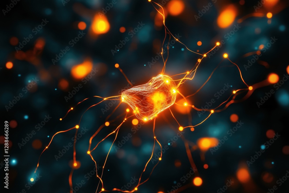 Poster Deep Learning Network Visualization with Abstract Neural Connections and Nodes