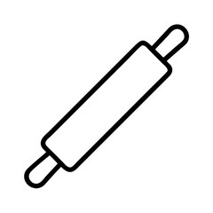 rolling pin icon, rolling pin line art - simple line art of rolling pin, perfect for rolling pin logos and icons