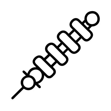 recommend clip art: skewer icon, skewer line art - simple line art of skewer, perfect for skewer logos and icons