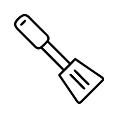 spatula icon, spatula line art - simple line art of spatula, perfect for spatula logos and icons