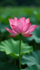 Obraz premium Mature lotus seed on a submerged lotus plant stem, peaceful, bloom