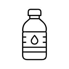 water bottle icon, water bottle line art - simple line art of water bottle, perfect for water bottle logos and icons