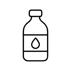 water bottle icon, water bottle line art - simple line art of water bottle, perfect for water bottle logos and icons