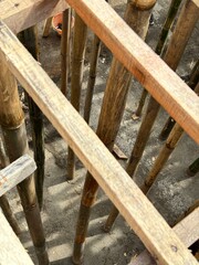 Traditional Scaffolding with Bamboo support