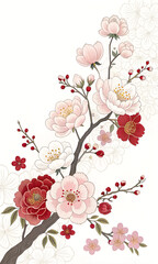 vector illustration of an abstract floral background