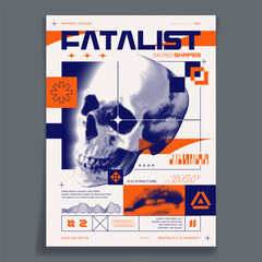 Brutalist Poster Design Template