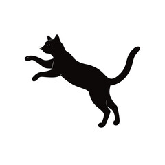 jumping cat vector illustration