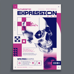 Brutalist Poster Design Template