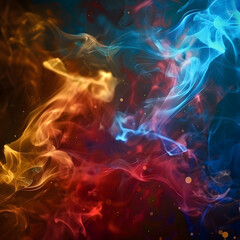 Vibrant Abstract Smoke Energy