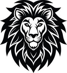 Obraz premium lion head vector illustration