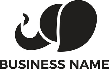 animal outline design silhouette minimalist design logo vector in Transparency PNG and EPS vector files