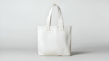 White Tote Bag Product Photography on White Background