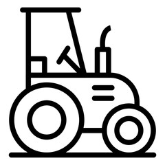 Smart Tractor Vector Icon