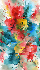 abstract watercolor background with splashes