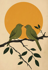 vector illustration of a bird