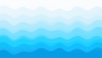 Fototapeta premium soft gradient waves of light blue colors creating a serene ocean or water theme, for background or calming designs